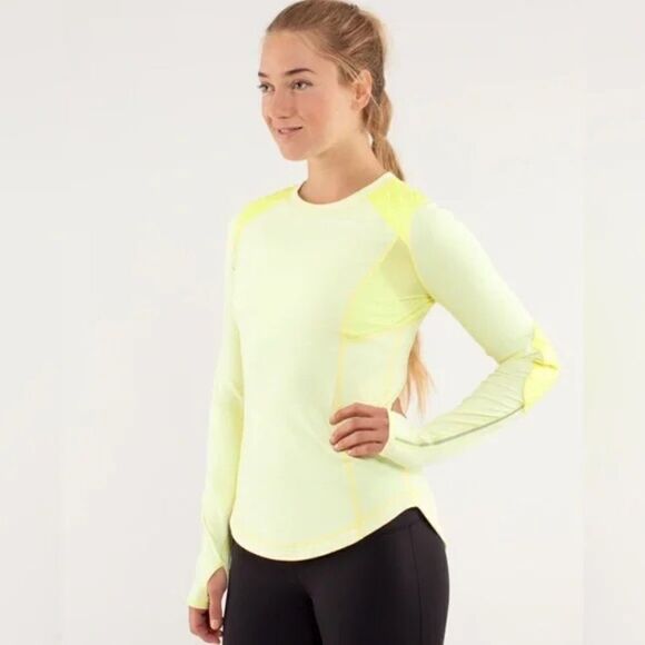 Lululemon Run Ice Queen Long Sleeve Reflective Shirt Size 4 - Picture 1 of 11